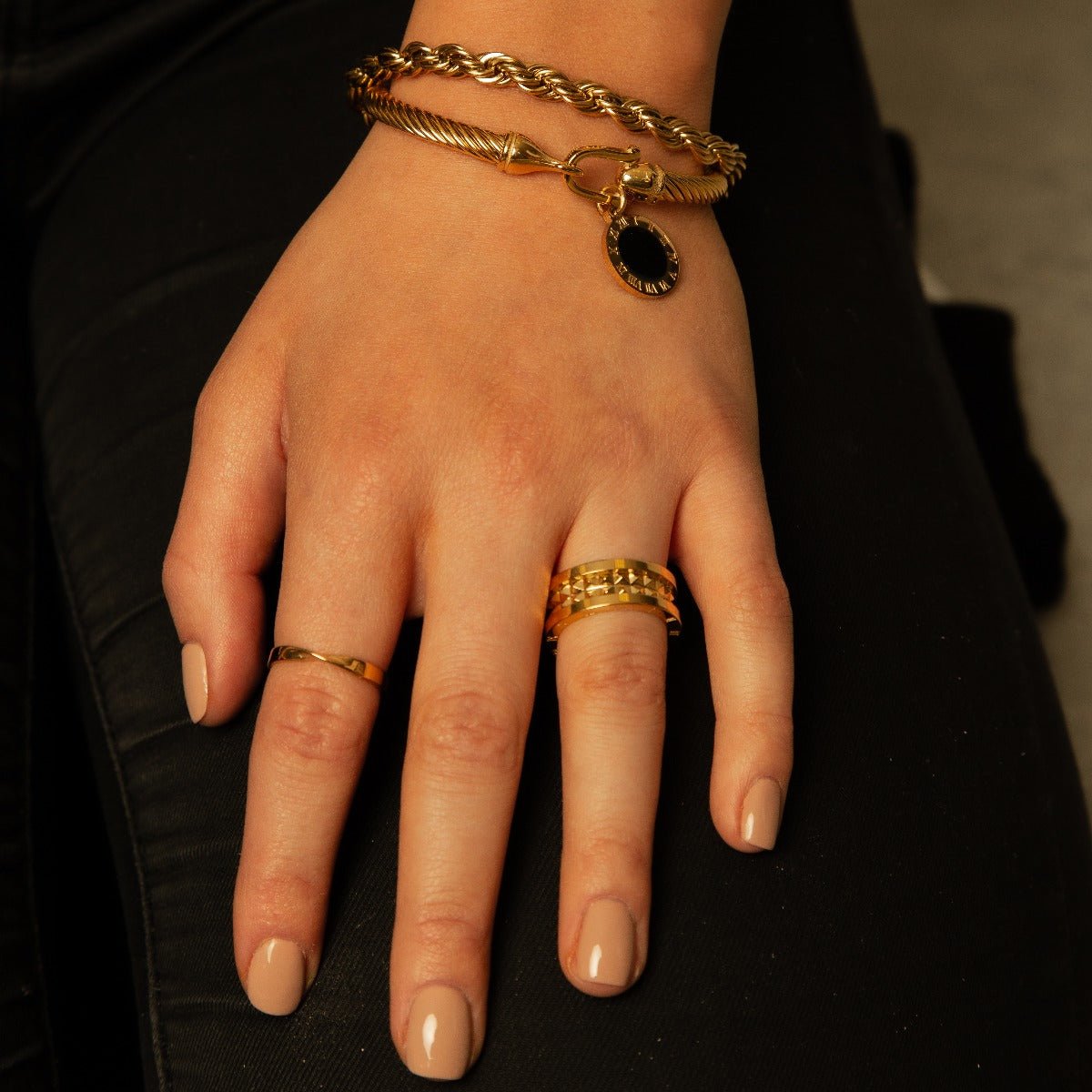 Pulsera Cordão Baiano Bañado en Oro 18K